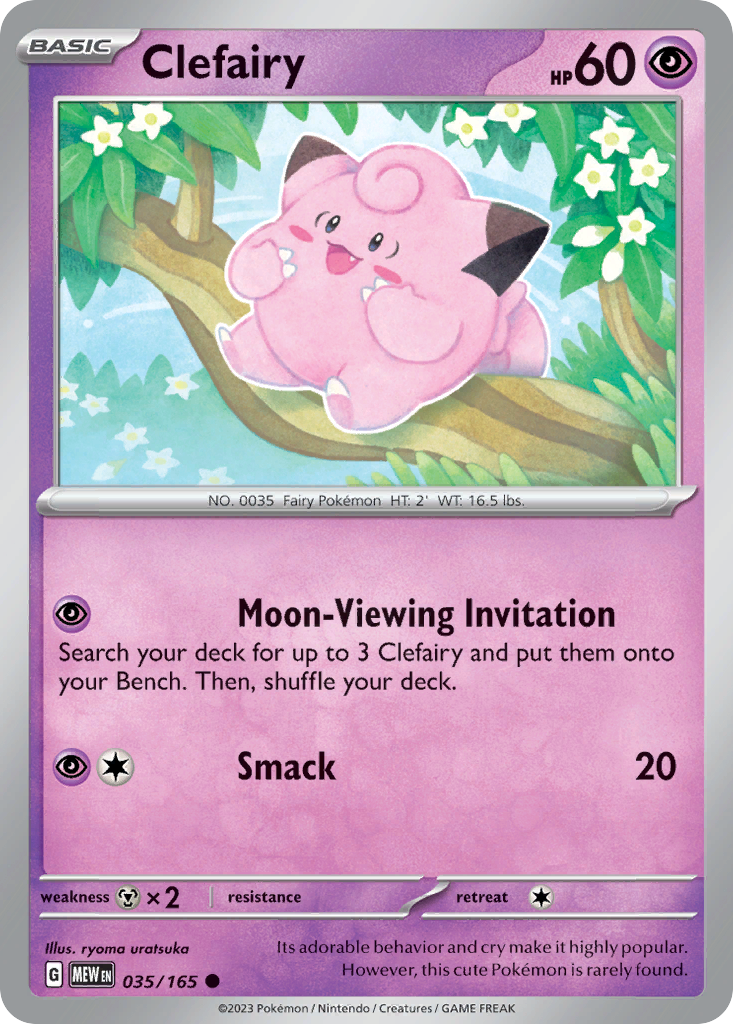 Clefairy 35 151 Pokémon card