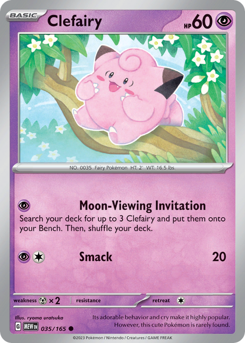 Clefairy 35 151 Pokémon card