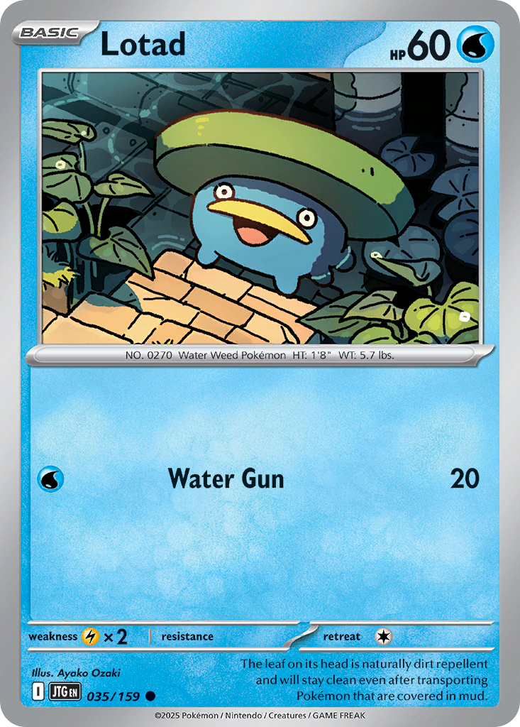 Lotad 35 Journey Together Pokémon card