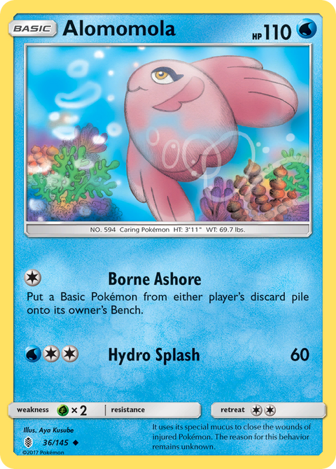 Alomomola 36 Guardians Rising Pokémon card