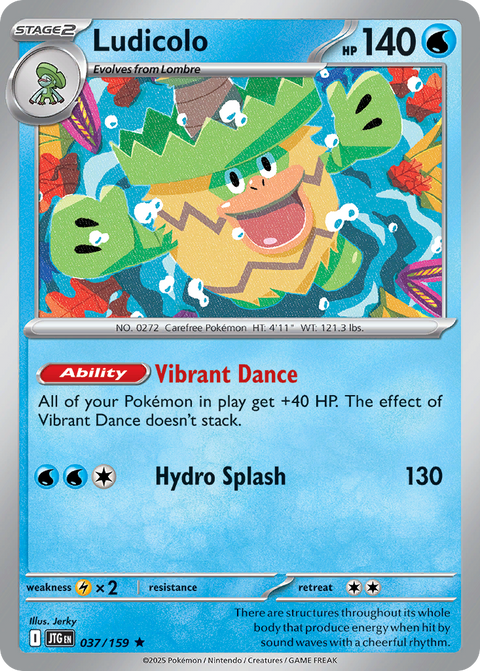 Ludicolo 37 Journey Together Pokémon card