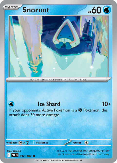 Snorunt 37 Paradox Rift Pokémon card