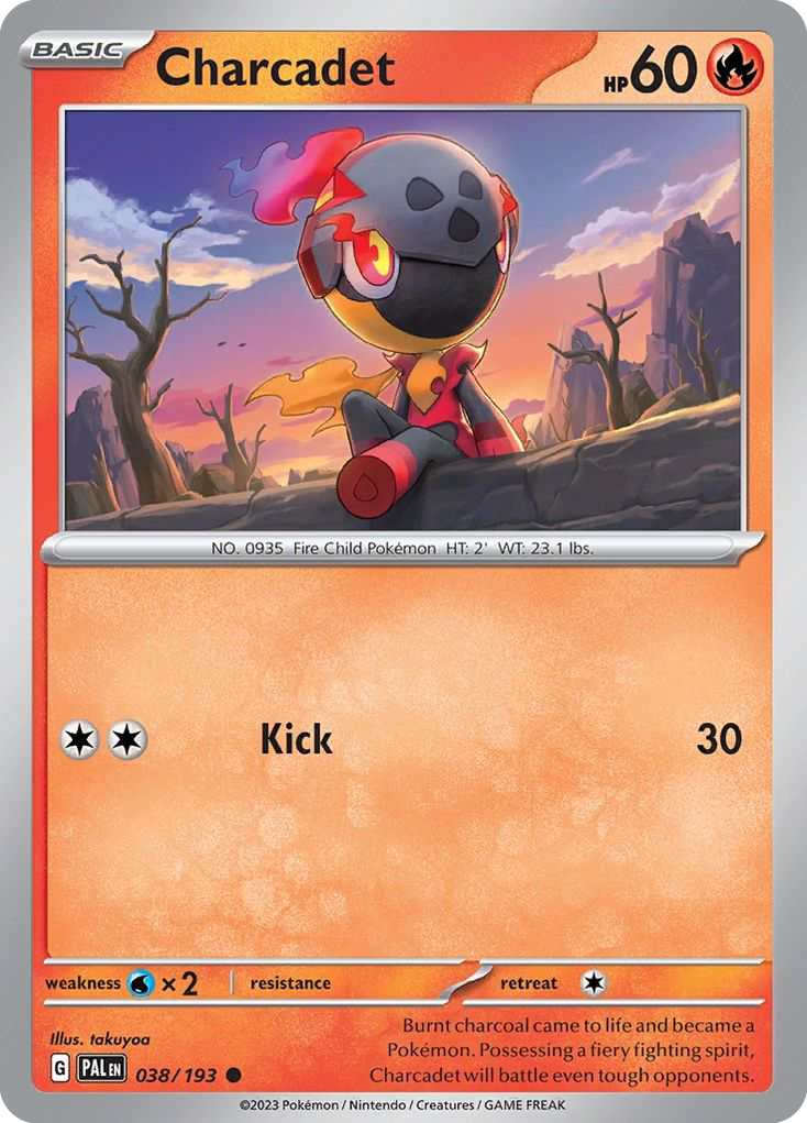 Charcadet 38 Paldea Evolved Pokémon card