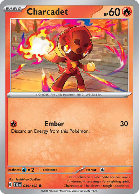 Charcadet 39 Scarlet & Violet Pokémon card