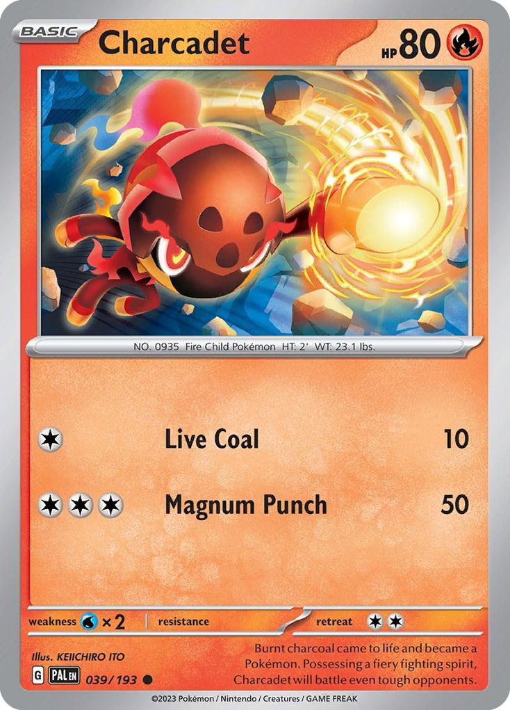 Charcadet 39 Paldea Evolved Pokémon card