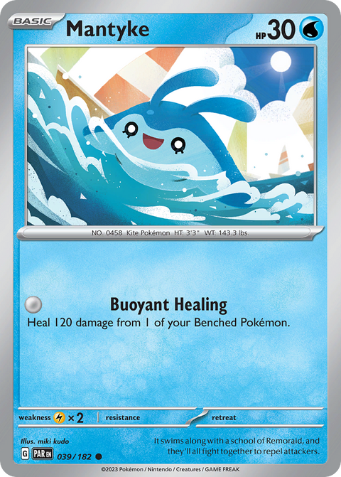 Mantyke 39 Paradox Rift Pokémon card