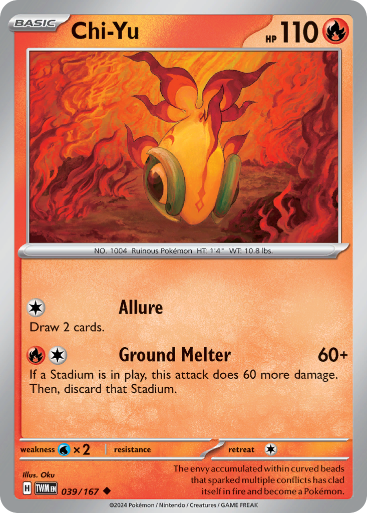 Chi-Yu 39 Twilight Masquerade Pokémon card