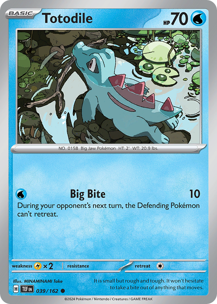 Totodile 39 Temporal Forces Pokémon card