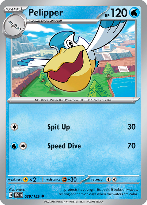 Pelipper 39 Journey Together Pokémon card