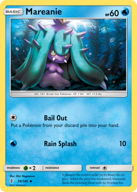 Mareanie 39 Guardians Rising Pokémon card