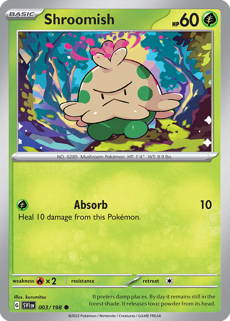 Shroomish 3 Scarlet & Violet Pokémon card