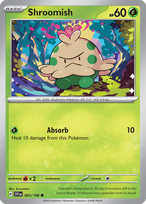 Shroomish 3 Scarlet & Violet Pokémon card