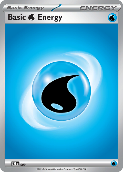 Basic Water Energy 3 Scarlet & Violet Energies Pokémon card