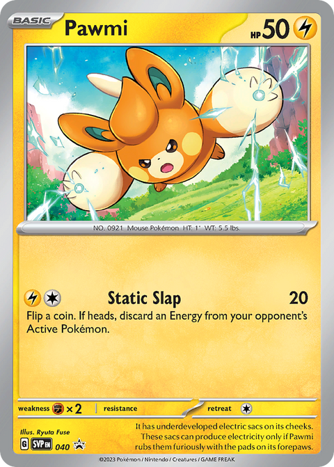 Pawmi 40 Scarlet & Violet Black Star Promos Pokémon card