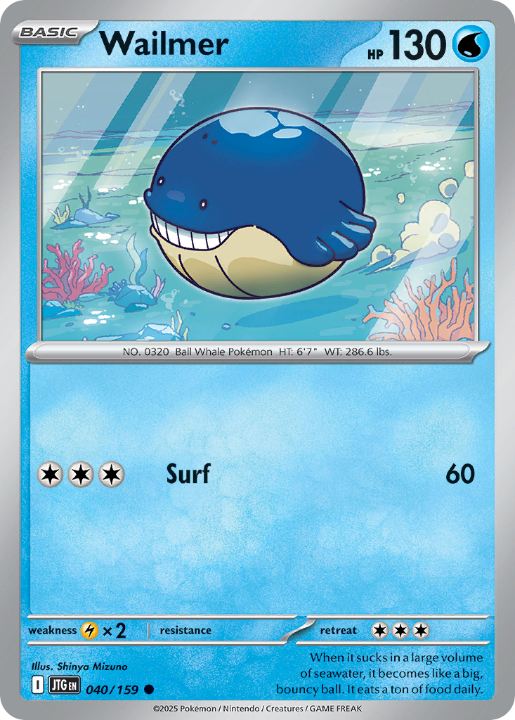Wailmer 40 Journey Together Pokémon card