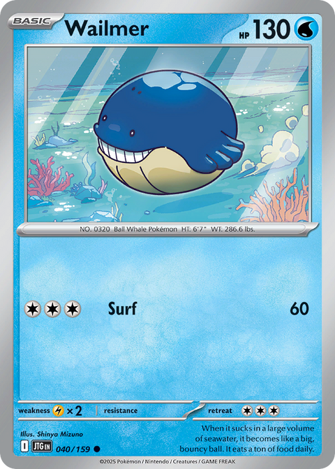 Wailmer 40 Journey Together Pokémon card