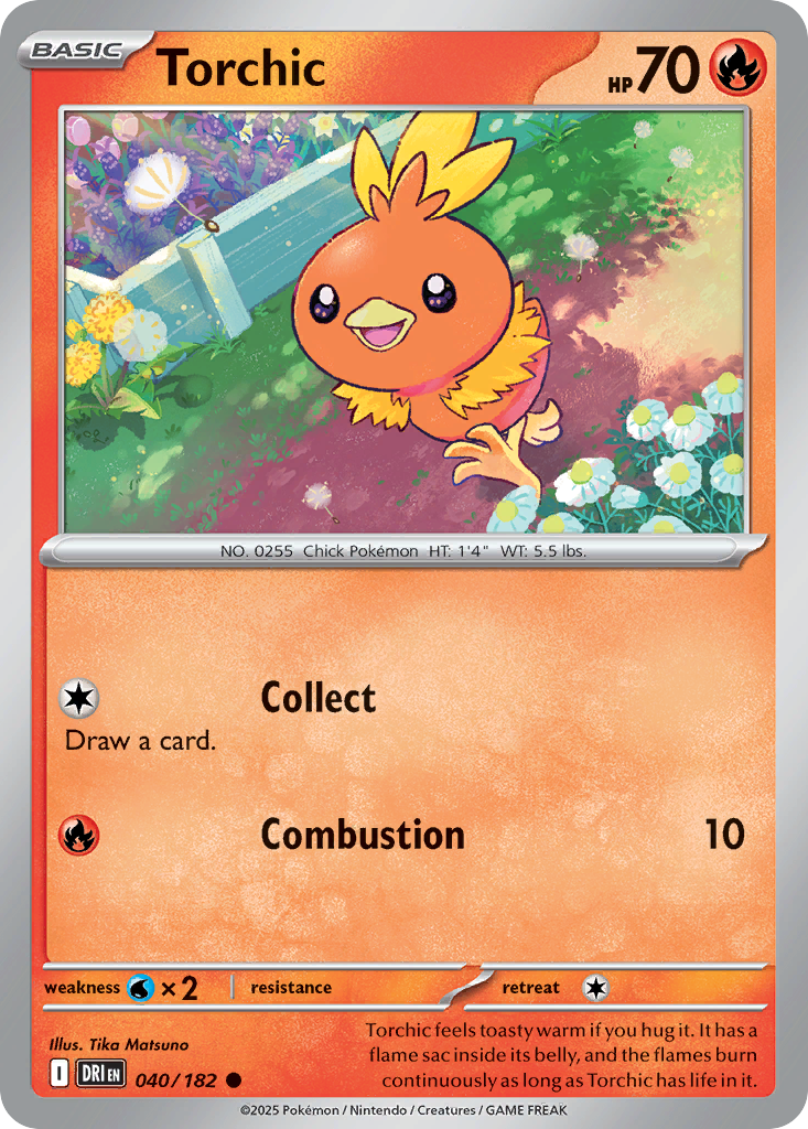 Torchic 40 Destined Rivals Pokémon card