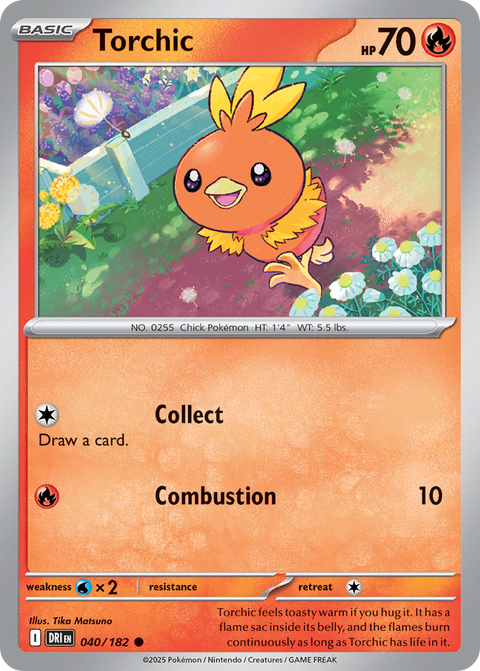 Torchic 40 Destined Rivals Pokémon card