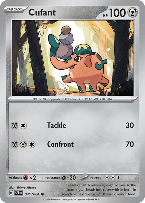 Cufant 41 Shrouded Fable Pokémon card