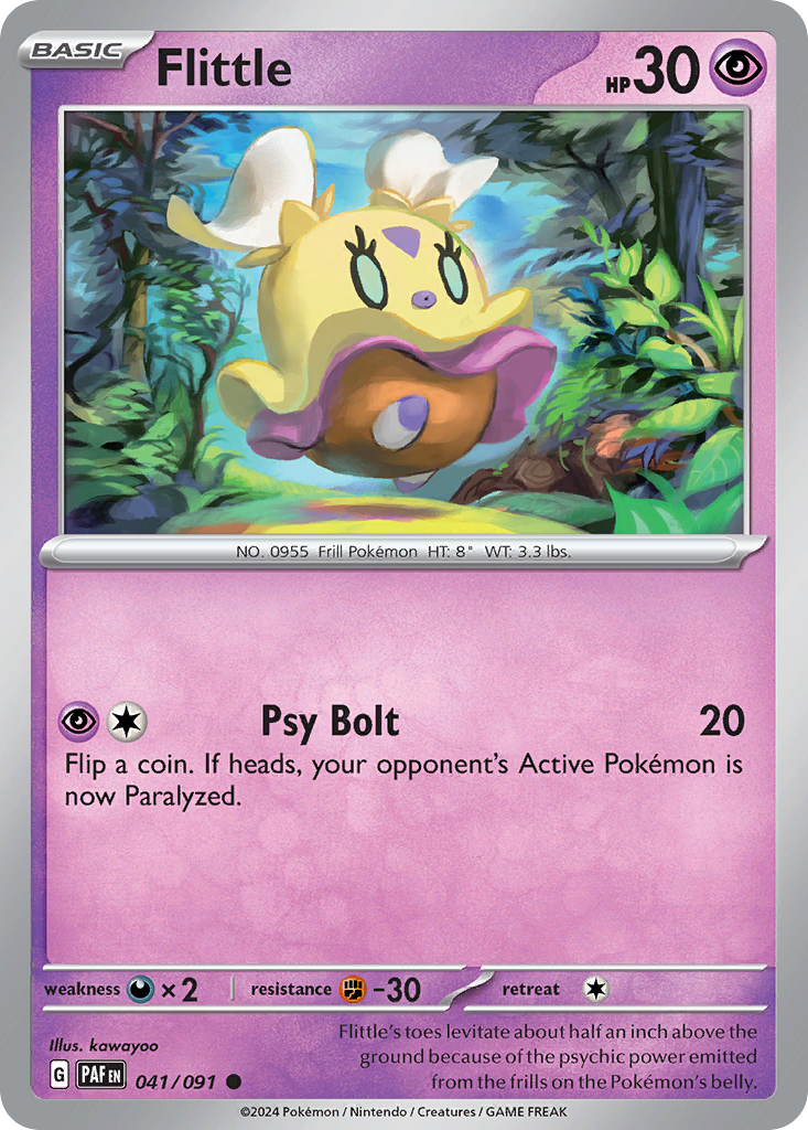 Flittle 41 Paldean Fates Pokémon card