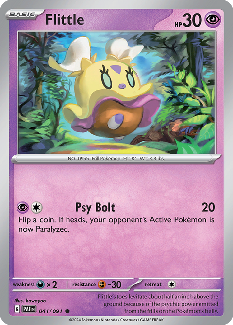 Flittle 41 Paldean Fates Pokémon card