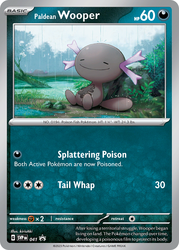 Paldean Wooper 41 Scarlet & Violet Black Star Promos Pokémon card