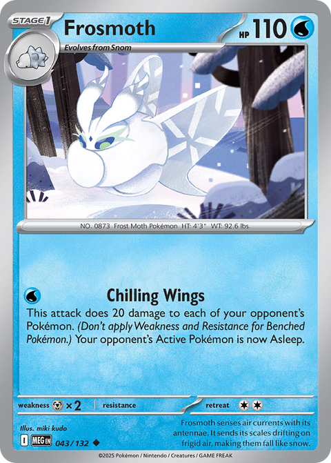 Frosmoth 43 Mega Evolution Pokémon card