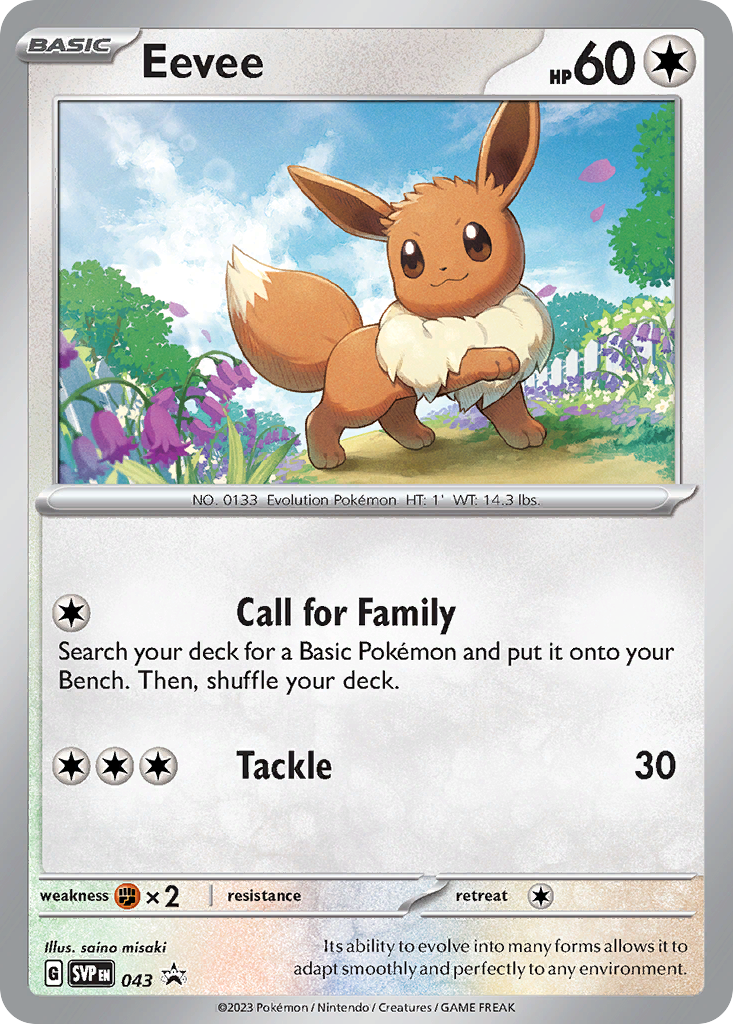 Eevee 43 Scarlet & Violet Black Star Promos Pokémon card
