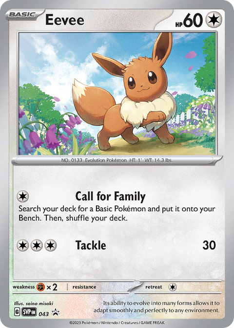 Eevee 43 Scarlet & Violet Black Star Promos Pokémon card
