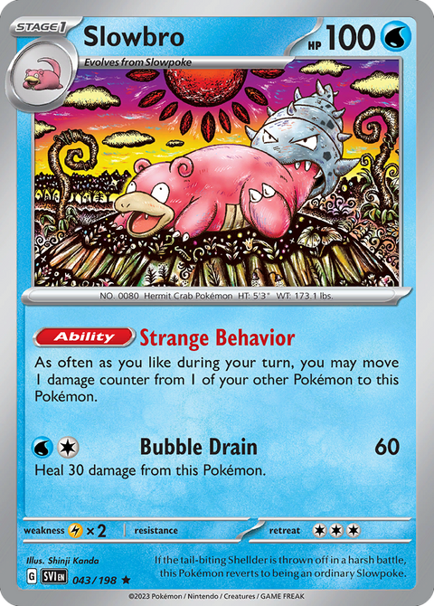 Slowbro 43 Scarlet & Violet Pokémon card