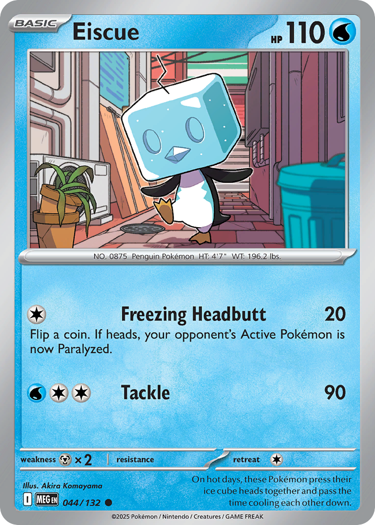 Eiscue 44 Mega Evolution Pokémon card