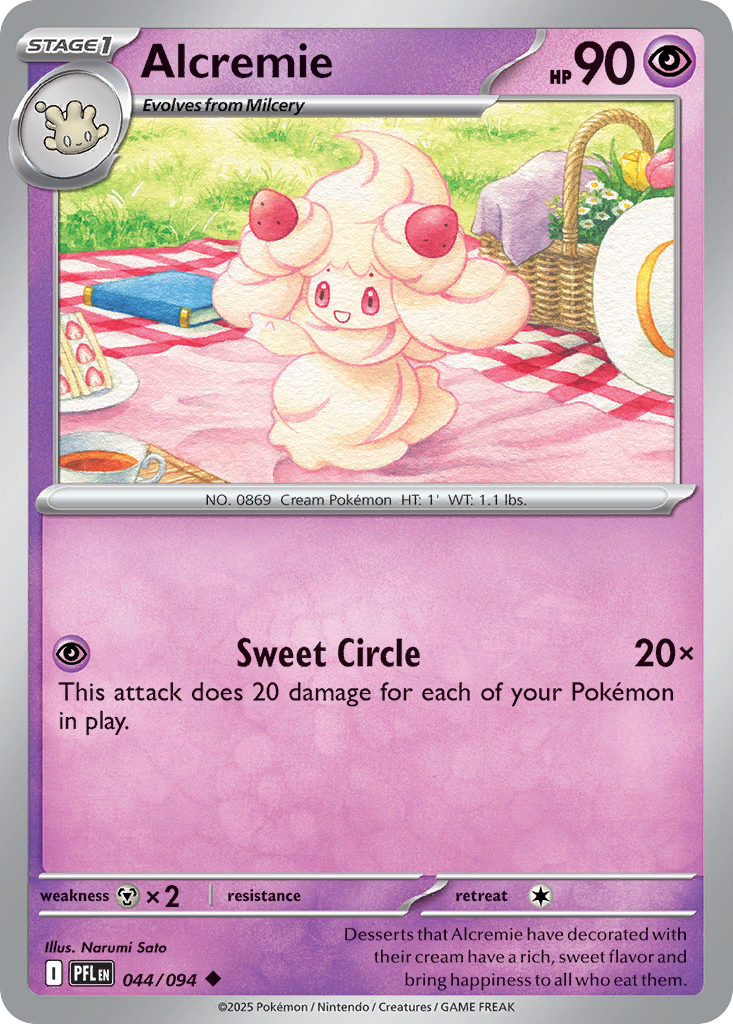 Alcremie 44 Phantasmal Flames Pokémon card