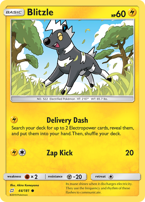 Blitzle 44 Team Up Pokémon card