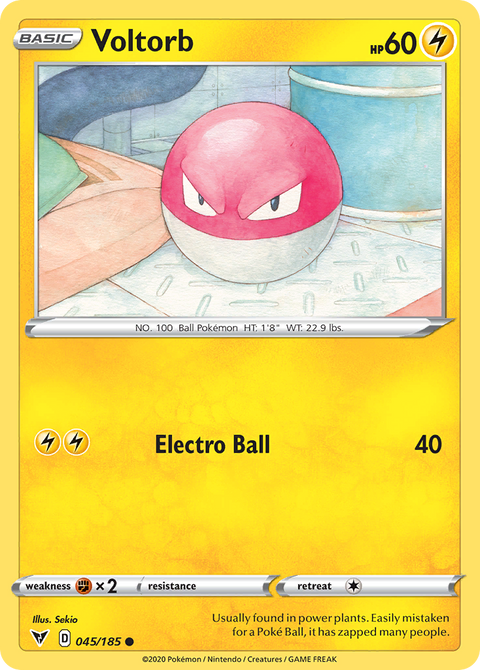 Voltorb 45 Vivid Voltage Pokémon card