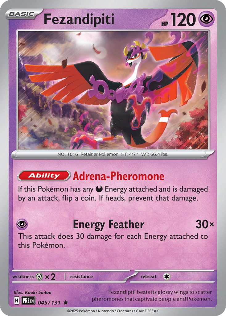 Fezandipiti 45 Prismatic Evolutions Pokémon card