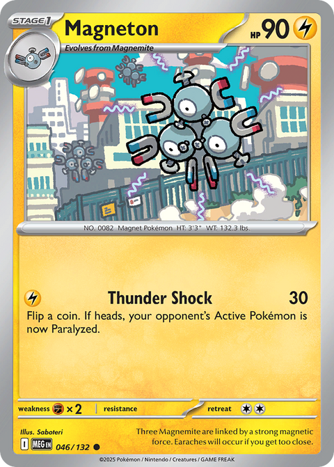 Magneton 46 Mega Evolution Pokémon card