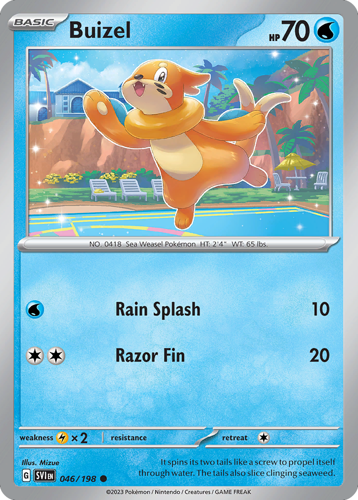 Buizel 46 Scarlet & Violet Pokémon card
