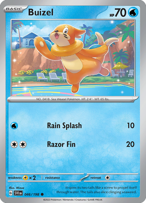 Buizel 46 Scarlet & Violet Pokémon card