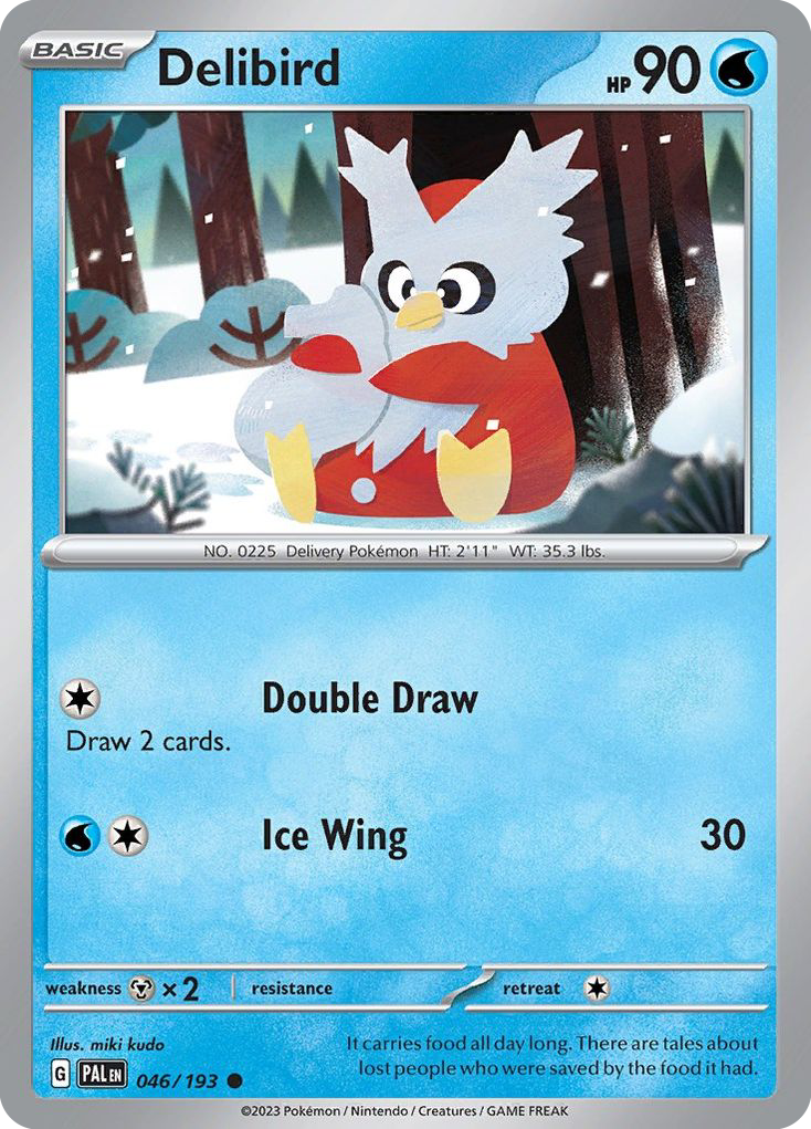 Delibird 46 Paldea Evolved Pokémon card