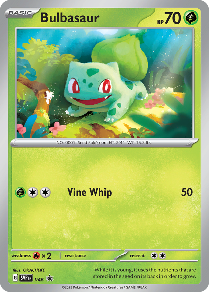 Bulbasaur 46 Scarlet & Violet Black Star Promos Pokémon card