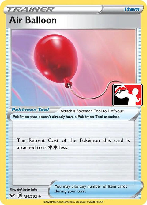 Air Balloon - 156/192 - Prize Pack Series One — Play! Pokémon stamped prize pack card