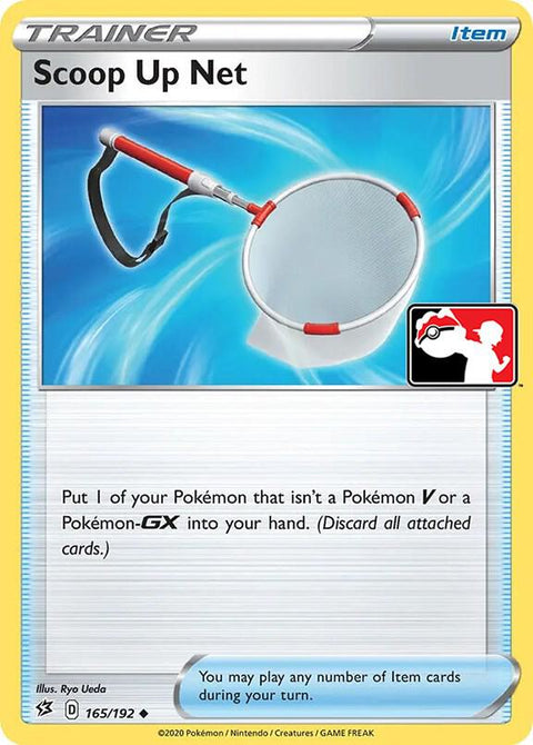 Scoop Up Net - 165/192 - Prize Pack Series One — Play! Pokémon stamped prize pack card