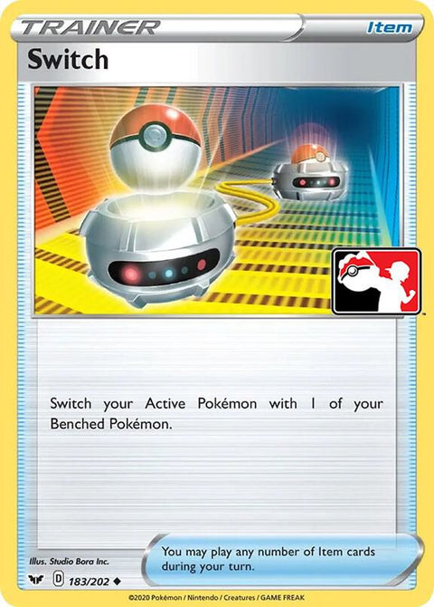 Switch - 183/202 - Prize Pack Series One — Play! Pokémon stamped prize pack card