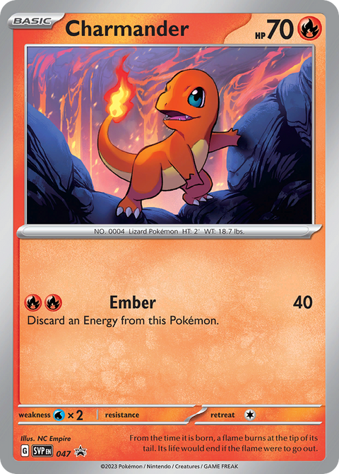 Charmander 47 Scarlet & Violet Black Star Promos Pokémon card