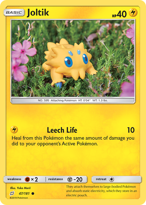 Joltik 47 Team Up Pokémon card