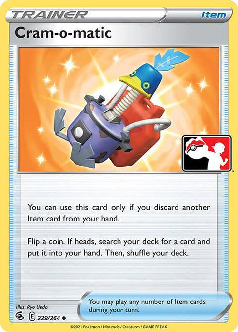 Cram-o-matic - 229/264 - Prize Pack Series Two — Play! Pokémon stamped prize pack card