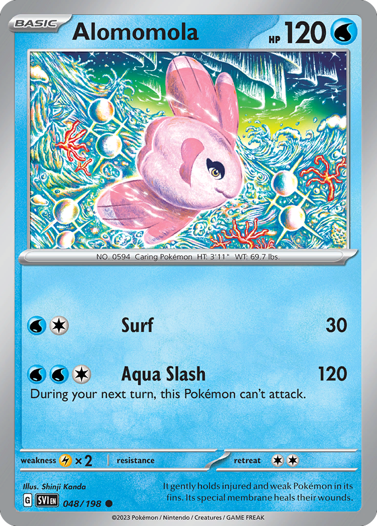 Alomomola 48 Scarlet & Violet Pokémon card