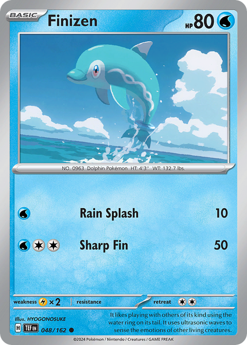 Finizen 48 Temporal Forces Pokémon card