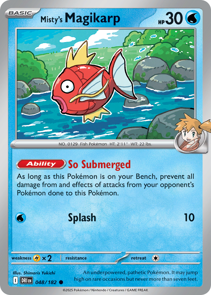Misty's Magikarp 48 Destined Rivals Pokémon card