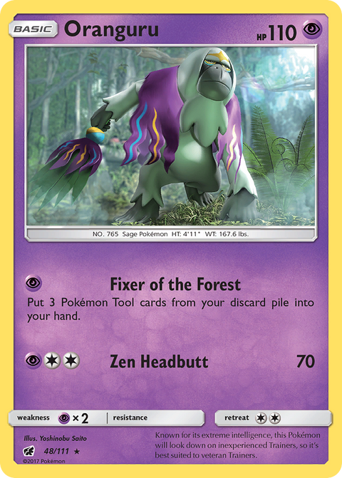 Oranguru 48 Crimson Invasion Pokémon card